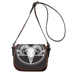 Satan Goat Skull Pentagram Print Saddle Bag