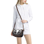 Satan Goat Skull Pentagram Print Saddle Bag