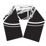 Satan Goat Skull Pentagram Print Scarf