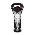 Satan Goat Skull Pentagram Print Single Neoprene Wine Tote
