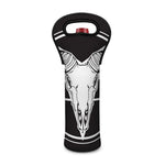 Satan Goat Skull Pentagram Print Single Neoprene Wine Tote