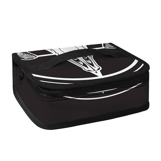 Satan Goat Skull Pentagram Print Small Lunch Bag