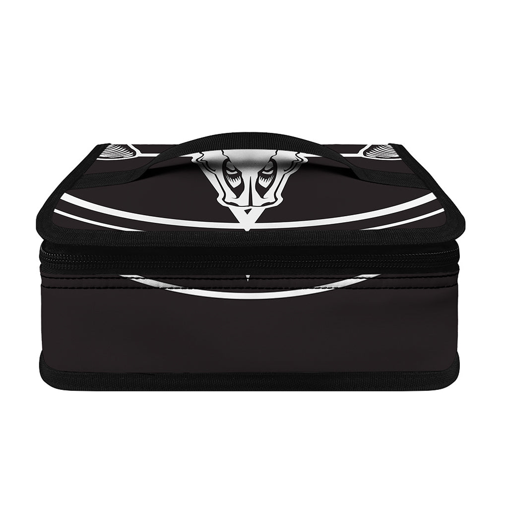 Satan Goat Skull Pentagram Print Small Lunch Bag