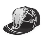 Satan Goat Skull Pentagram Print Snapback Cap