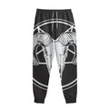 Satan Goat Skull Pentagram Print Sweatpants