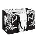 Satan Goat Skull Pentagram Print Utility Tote Bag