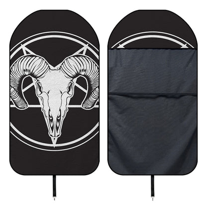 Satan Goat Skull Pentagram Print Waterproof Car Seat Cover