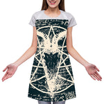 Satan Goat Skull Symbol Print Adjustable Apron