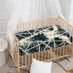 Satan Goat Skull Symbol Print Baby Crib Sheet