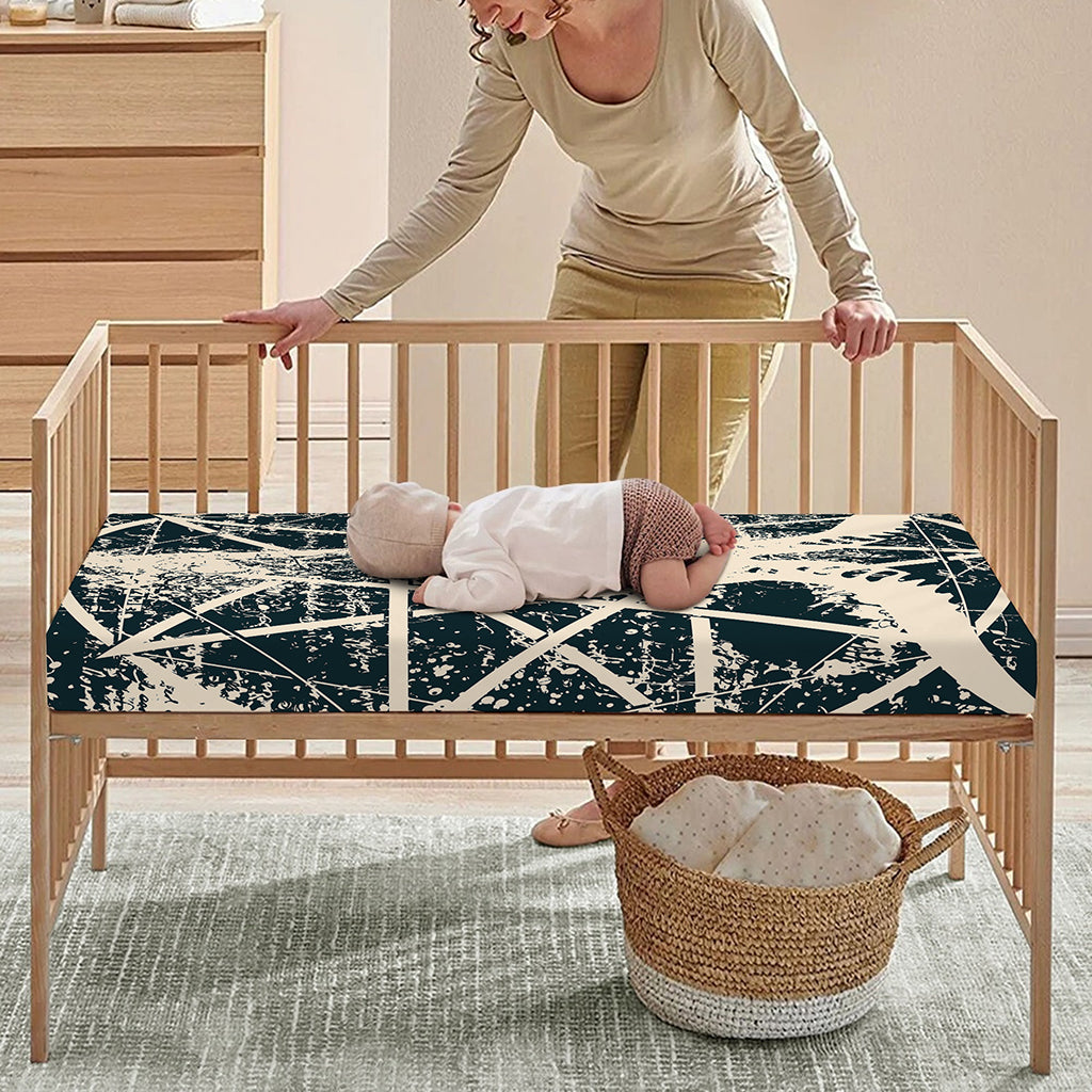 Satan Goat Skull Symbol Print Baby Crib Sheet