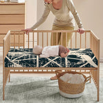 Satan Goat Skull Symbol Print Baby Crib Sheet