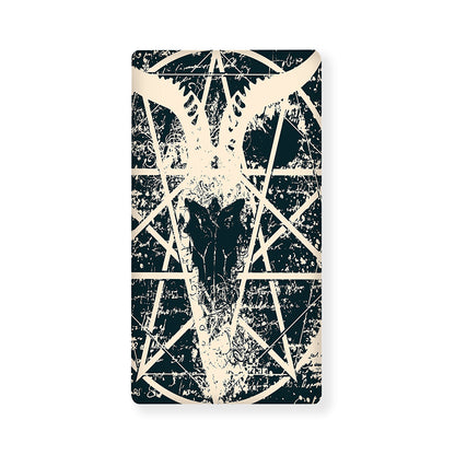 Satan Goat Skull Symbol Print Baby Crib Sheet