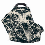Satan Goat Skull Symbol Print Baby Seat Cover