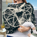 Satan Goat Skull Symbol Print Baby Seat Cover