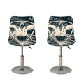 Satan Goat Skull Symbol Print Bar Stool Covers