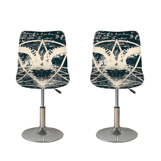 Satan Goat Skull Symbol Print Bar Stool Covers