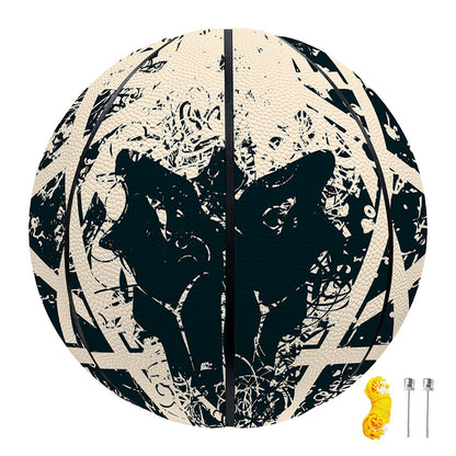 Satan Goat Skull Symbol Print Basketball