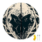 Satan Goat Skull Symbol Print Basketball