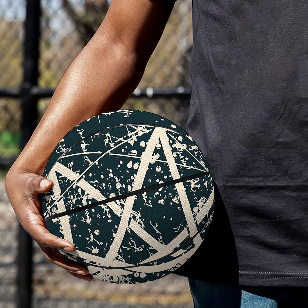Satan Goat Skull Symbol Print Basketball