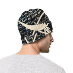 Satan Goat Skull Symbol Print Beanie