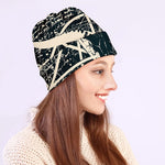 Satan Goat Skull Symbol Print Beanie