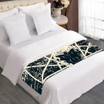 Satan Goat Skull Symbol Print Bed Runner