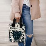 Satan Goat Skull Symbol Print Bible Tote Bag