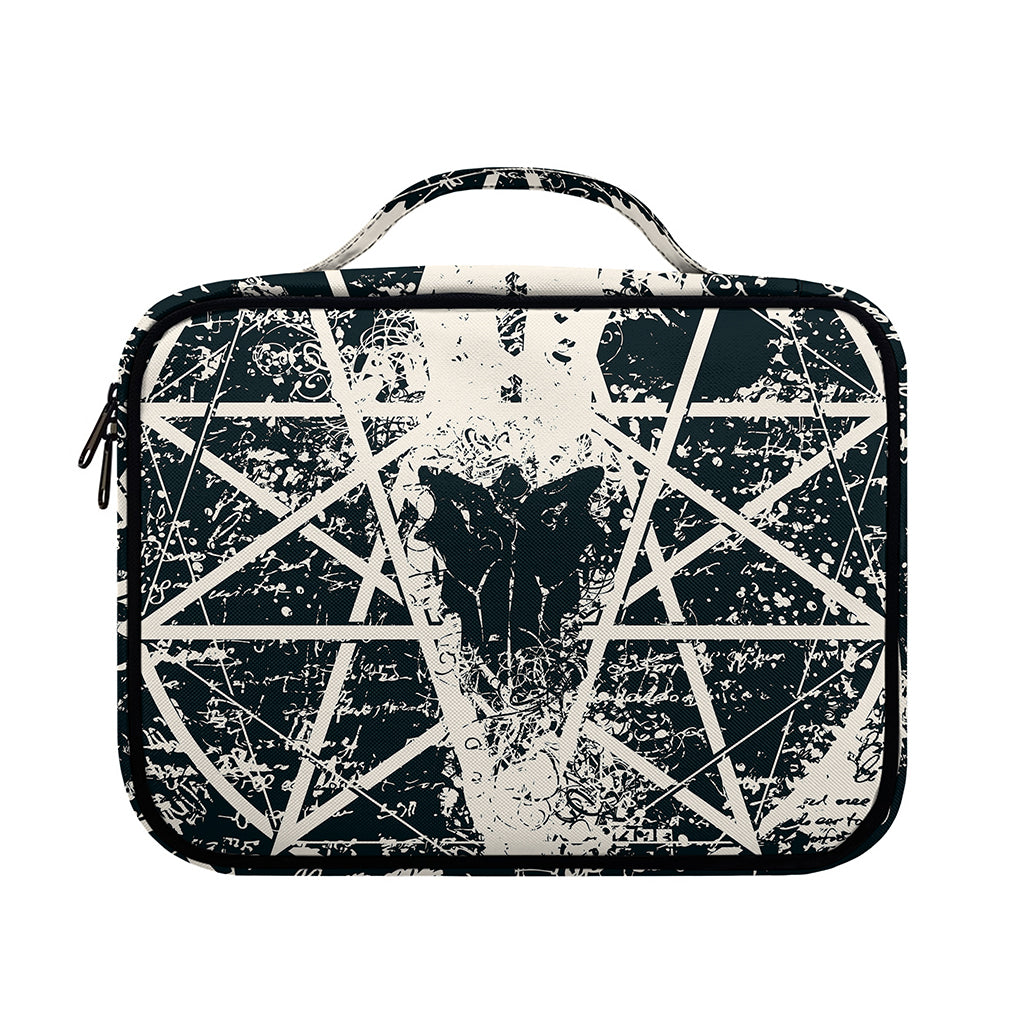 Satan Goat Skull Symbol Print Briefcase Bible Bag