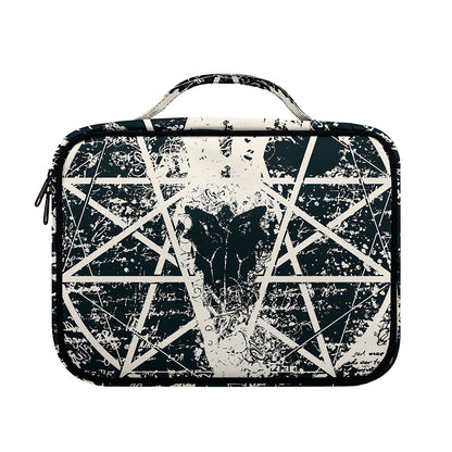 Satan Goat Skull Symbol Print Briefcase Bible Bag
