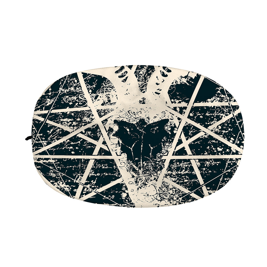Satan Goat Skull Symbol Print Car Side Mirror Covers