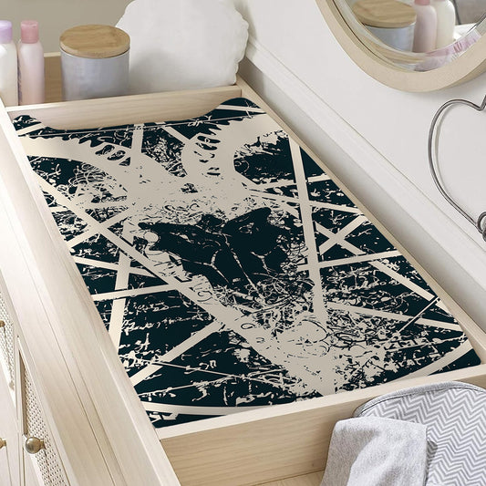 Satan Goat Skull Symbol Print Changing Pad Cover