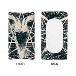 Satan Goat Skull Symbol Print Changing Pad Cover