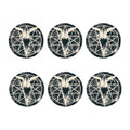 Satan Goat Skull Symbol Print Coaster Set