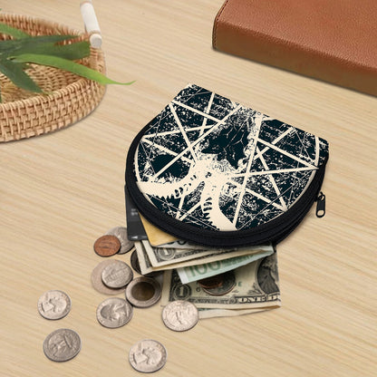 Satan Goat Skull Symbol Print Coin Purse