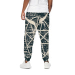 Satan Goat Skull Symbol Print Cotton Pants