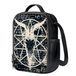 Satan Goat Skull Symbol Print Crossbody Lunch Bag