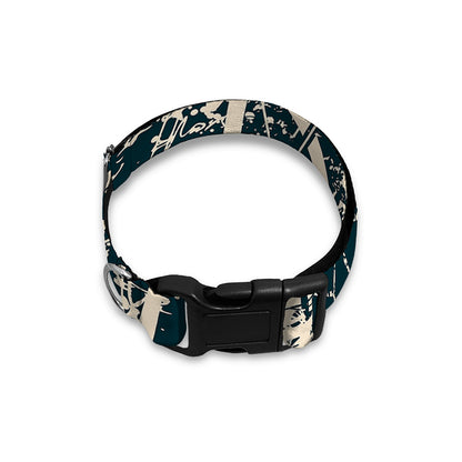 Satan Goat Skull Symbol Print Dog Collar