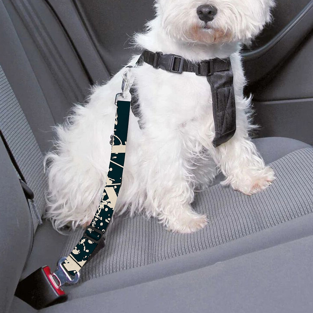 Satan Goat Skull Symbol Print Dog Seat Belt