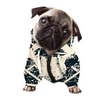 Satan Goat Skull Symbol Print Dog Zip Up Hoodie