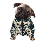 Satan Goat Skull Symbol Print Dog Zip Up Jacket