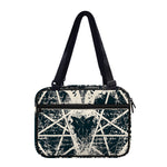 Satan Goat Skull Symbol Print Double Strap Bible Bag