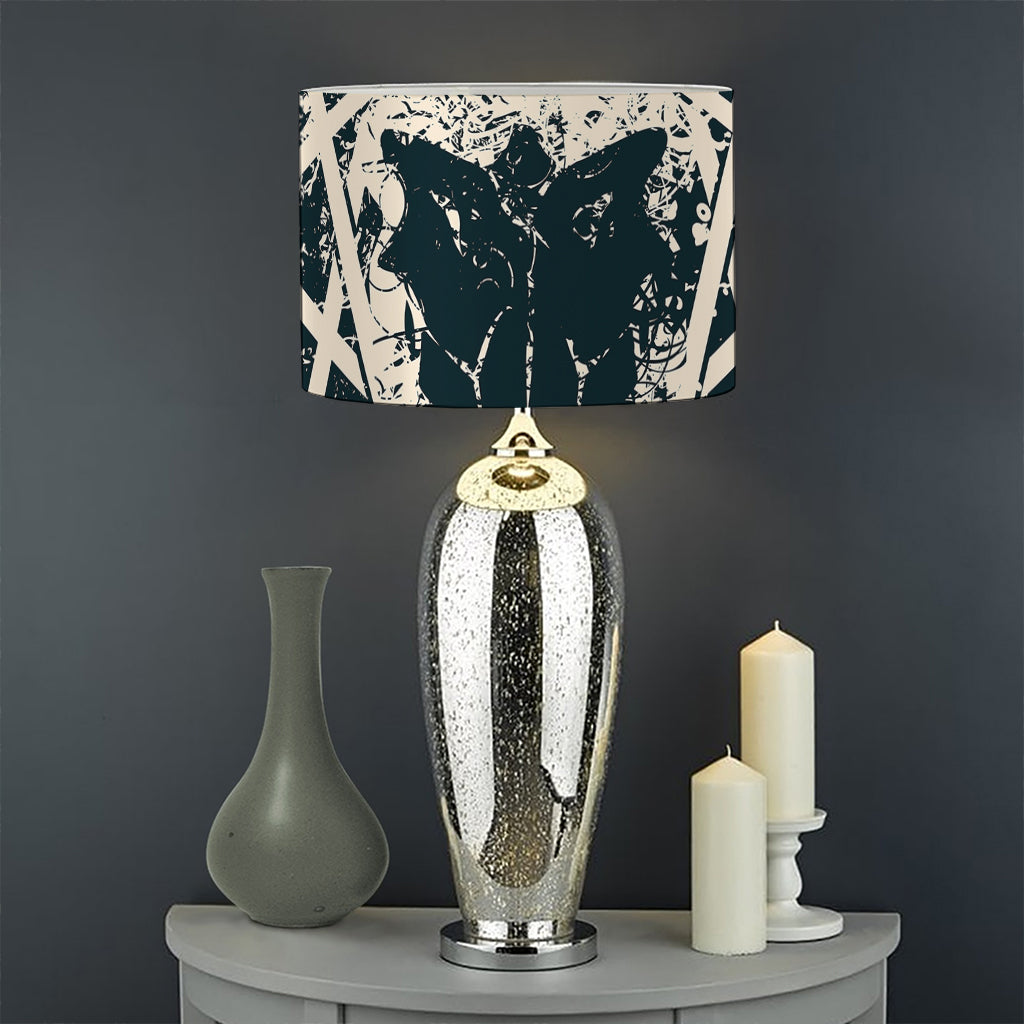 Satan Goat Skull Symbol Print Drum Lamp Shade