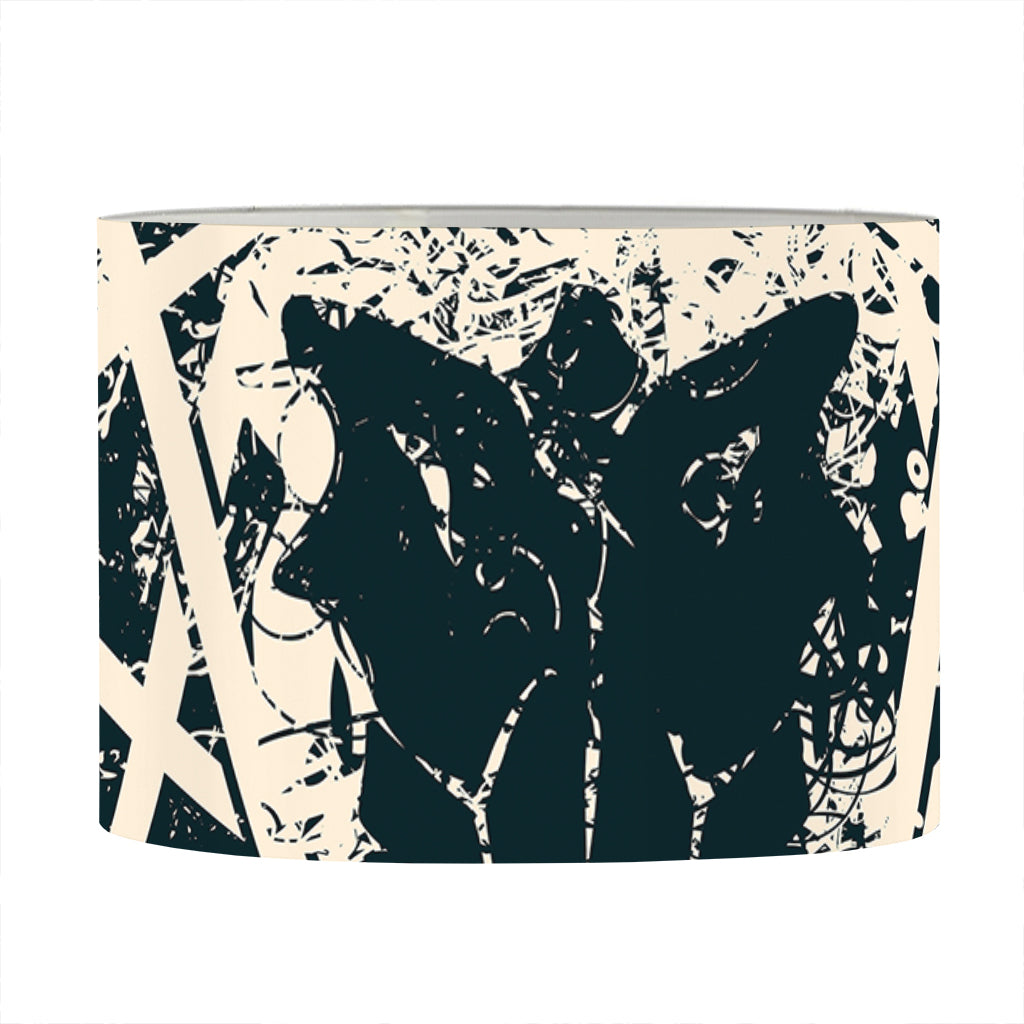 Satan Goat Skull Symbol Print Drum Lamp Shade