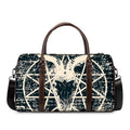 Satan Goat Skull Symbol Print Duffel Bag