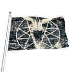 Satan Goat Skull Symbol Print Flag