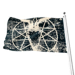 Satan Goat Skull Symbol Print Flag