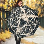 Satan Goat Skull Symbol Print Foldable Umbrella