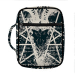 Satan Goat Skull Symbol Print Front Pocket Bible Bag