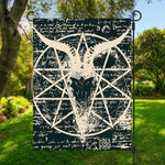 Satan Goat Skull Symbol Print Garden Flag