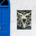 Satan Goat Skull Symbol Print Garden Flag